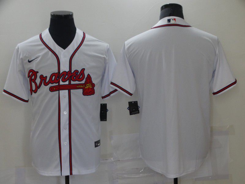 Men Atlanta Braves Blank White Game 2021 Nike MLB Jersey->miami marlins->MLB Jersey